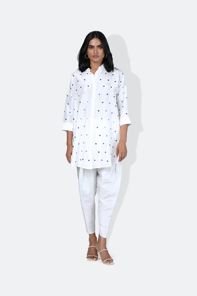 431-88 by Shweta Kapur Lady Bug Shirt indian designer wear online shopping melange singapore