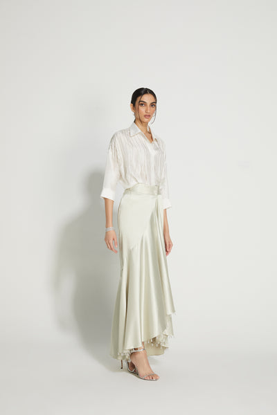 431-88 by Shweta Kapur Streamline Shirt indian designer wear online shopping melange singapore