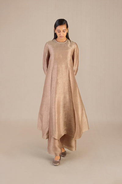 AMPM Adiva Light Brown Kurta Set indian designer wear online shopping melange singapore