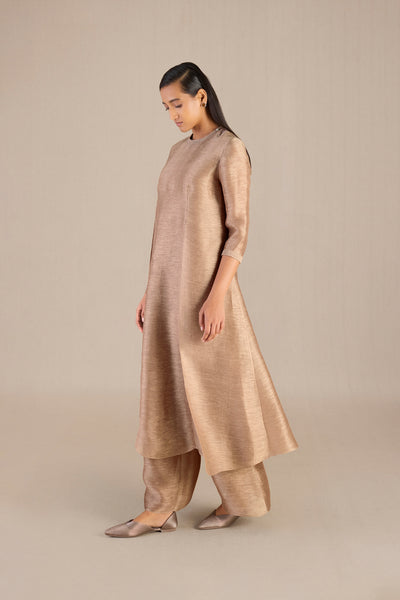 AMPM Adiva Light Brown Kurta Set indian designer wear online shopping melange singapore