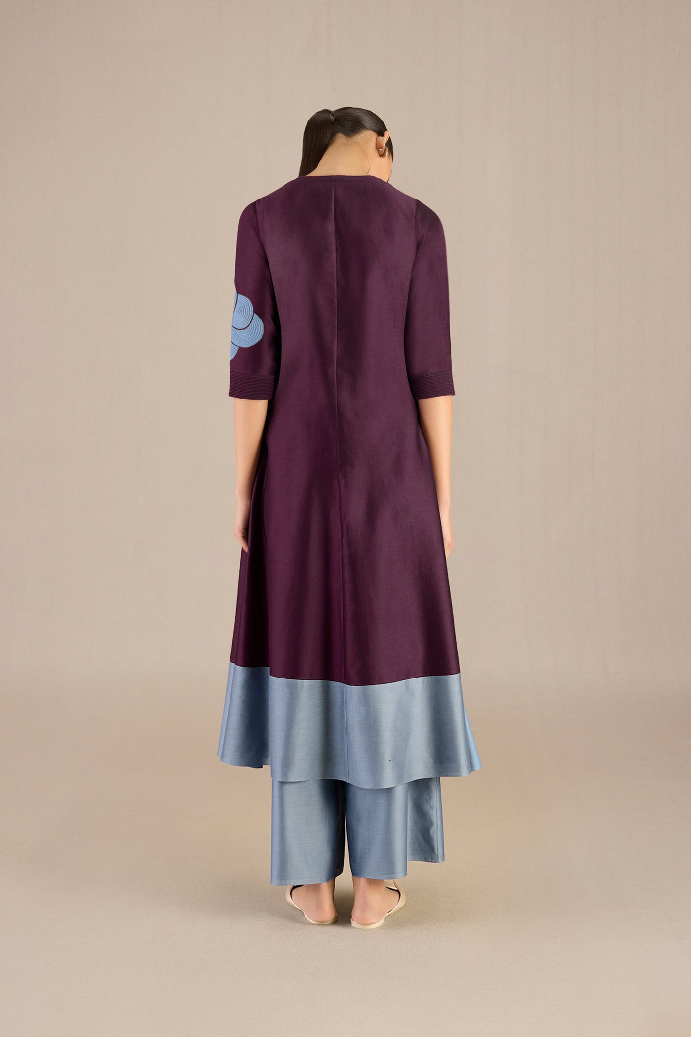 AMPM Keira Kurta Set Royal Purple indian designer wear online shopping melange singapore