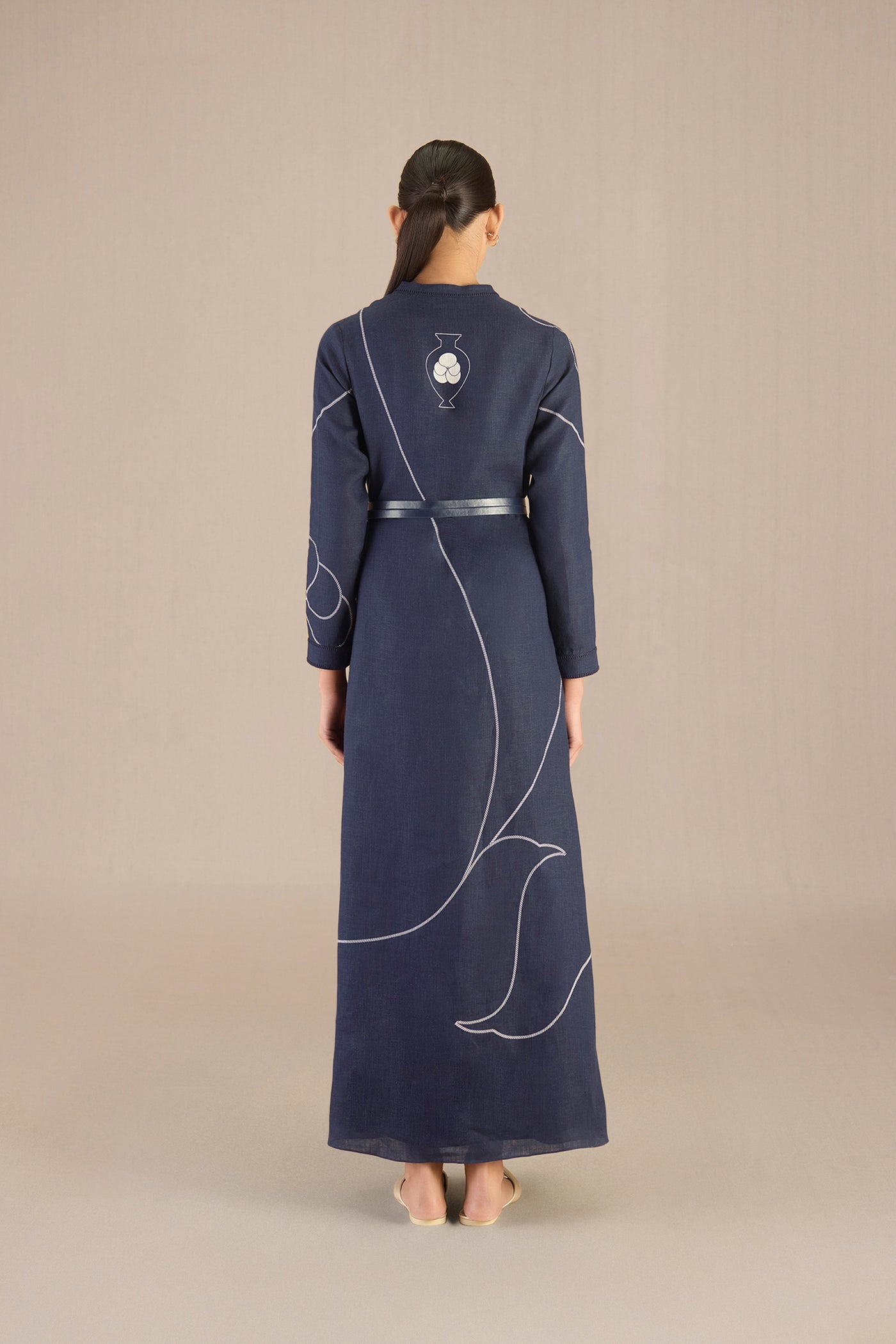 AMPM Savana Dress Navy indian designer wear online shopping melange singapore