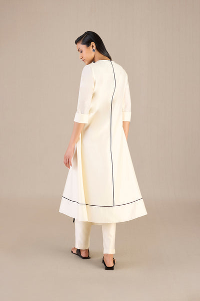 AMPM Yaira Ivory Kurta Set indian designer wear online shopping melange singapore