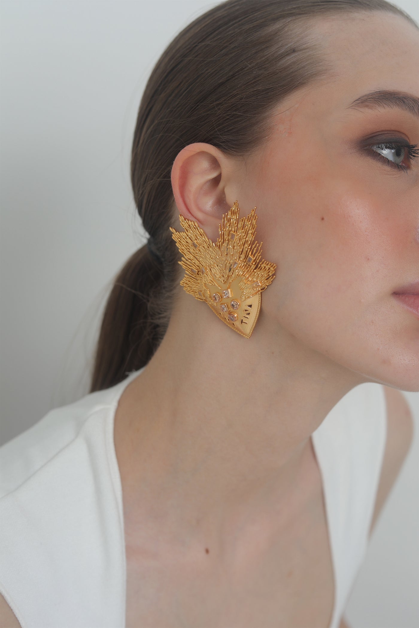 Anatina Amaryllis Earrings indian designer wear online shopping melange singapore