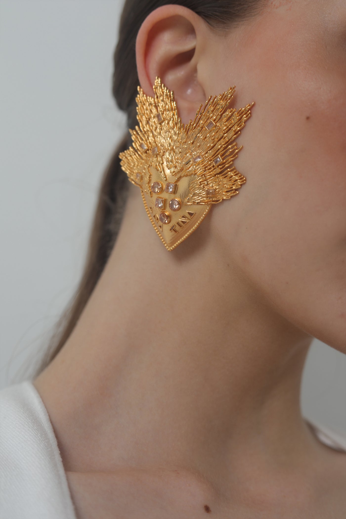 Anatina Amaryllis Earrings indian designer wear online shopping melange singapore