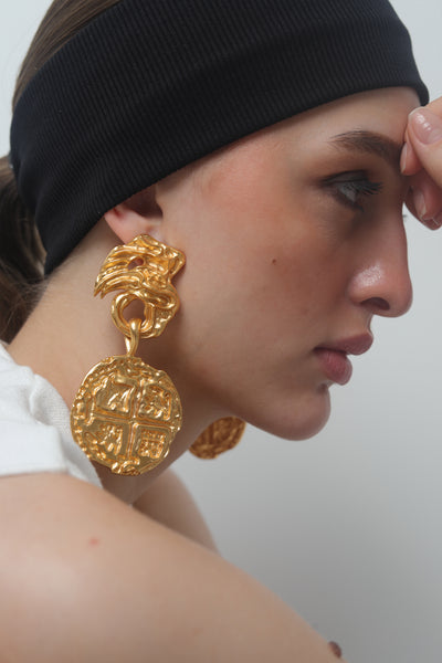 Anatina Medallion Earrings indian designer wear online shopping melange singapore