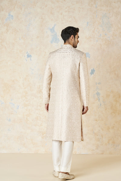 Anita Dongre Aajay Sherwani Ecru indian designer wear online shopping melange singapore