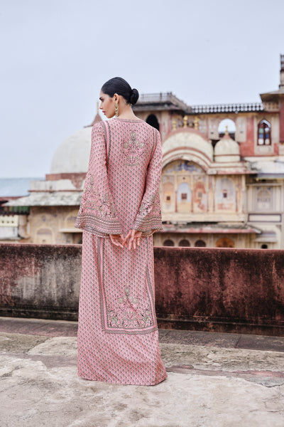 Anita Dongre Alara Embroidered Mul Kaftan indian designer wear online shopping melange singapore