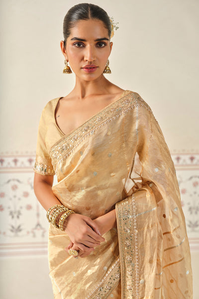 Anita Dongre Aryahi Handwoven Benarasi Saree Set indian designer wear online shopping melange singapore