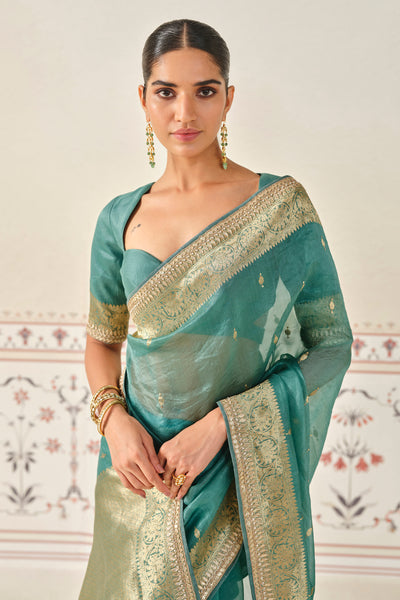 Anita Dongre Indraja Handwoven Benarasi Silk Saree indian designer wear online shopping melange singapore