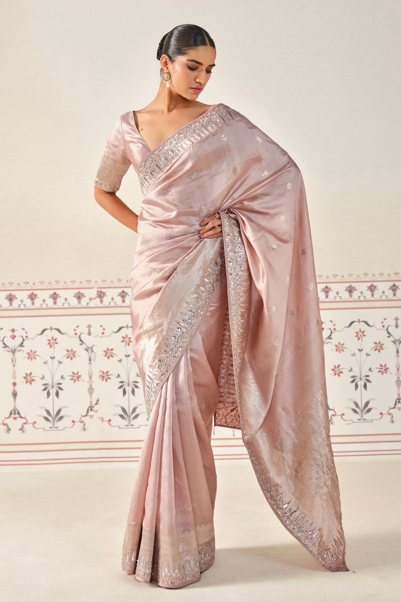 Anita Dongre Kamalakshi Handwoven Benarasi Silk Saree indian designer wear online shopping melange singapore