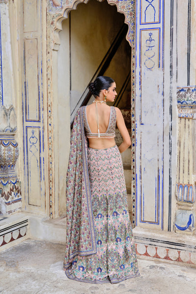 Anita Dongre Krandasi Embroidered Zardozi Skirt Set indian designer wear online shopping melange singapore