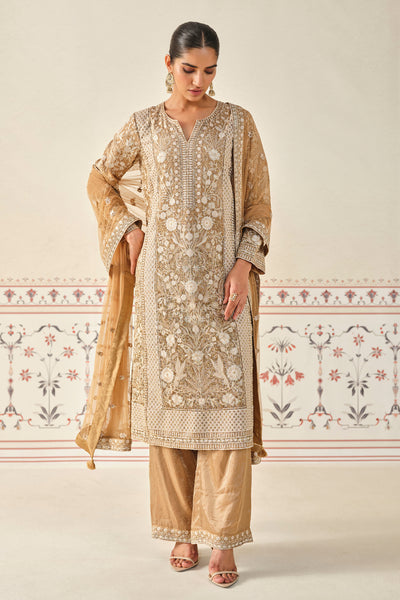 Anita Dongre Kshamya Embroidered Suit Set indian designer wear online shopping melange singapore