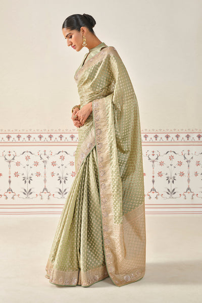 Anita Dongre Kunadana Handwoven Benarasi Silk Saree indian designer wear online shopping melange singapore
