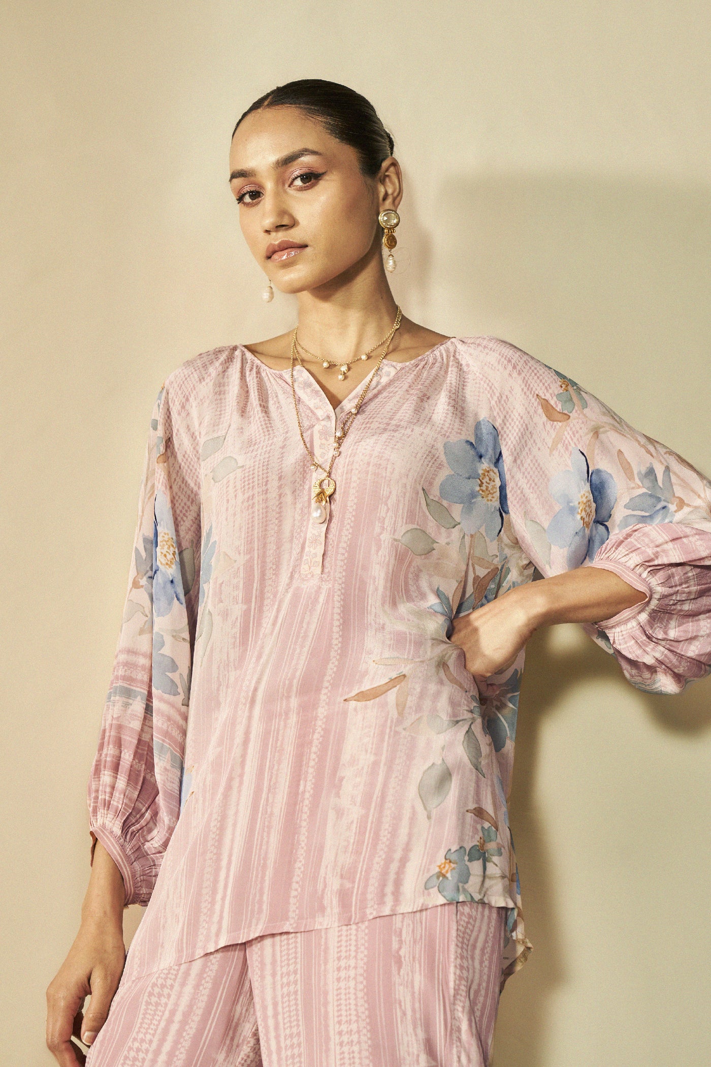 Anita Dongre Laverna Coord Blush indian designer wear online shopping melange singapore