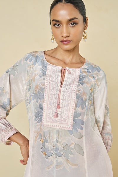 Anita Dongre Laverna Printed Dress Blush indian designer wear online shopping melange singapore