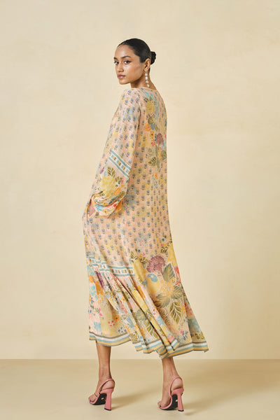 Anita Dongre Morcan Printed Dress Blush indian designer wear online shopping melange singapore