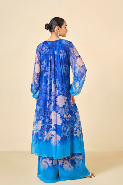 Anita Dongre Out Of The Blue Kurta Set Blue indian designer wear online shopping melange singapore