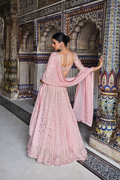 Anita Dongre Soliel Handcrafted Badla Lehenga Set indian designer wear online shopping melange singapore
