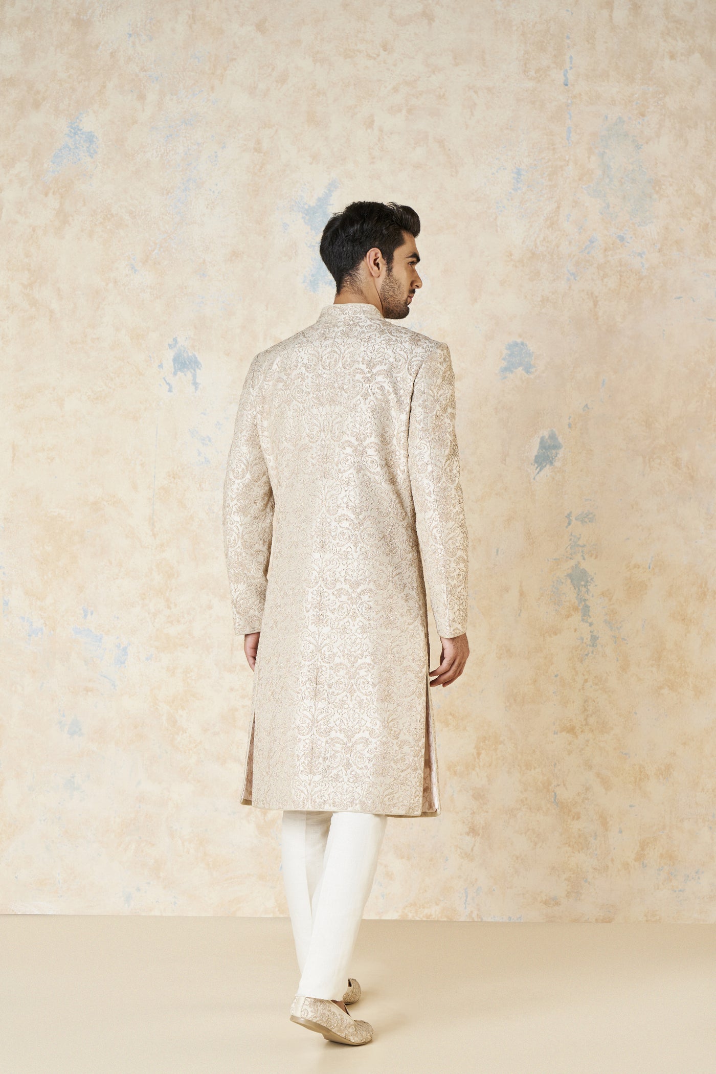 Anita Dongre Vehant Sherwani Ivory indian designer wear online shopping melange singapore