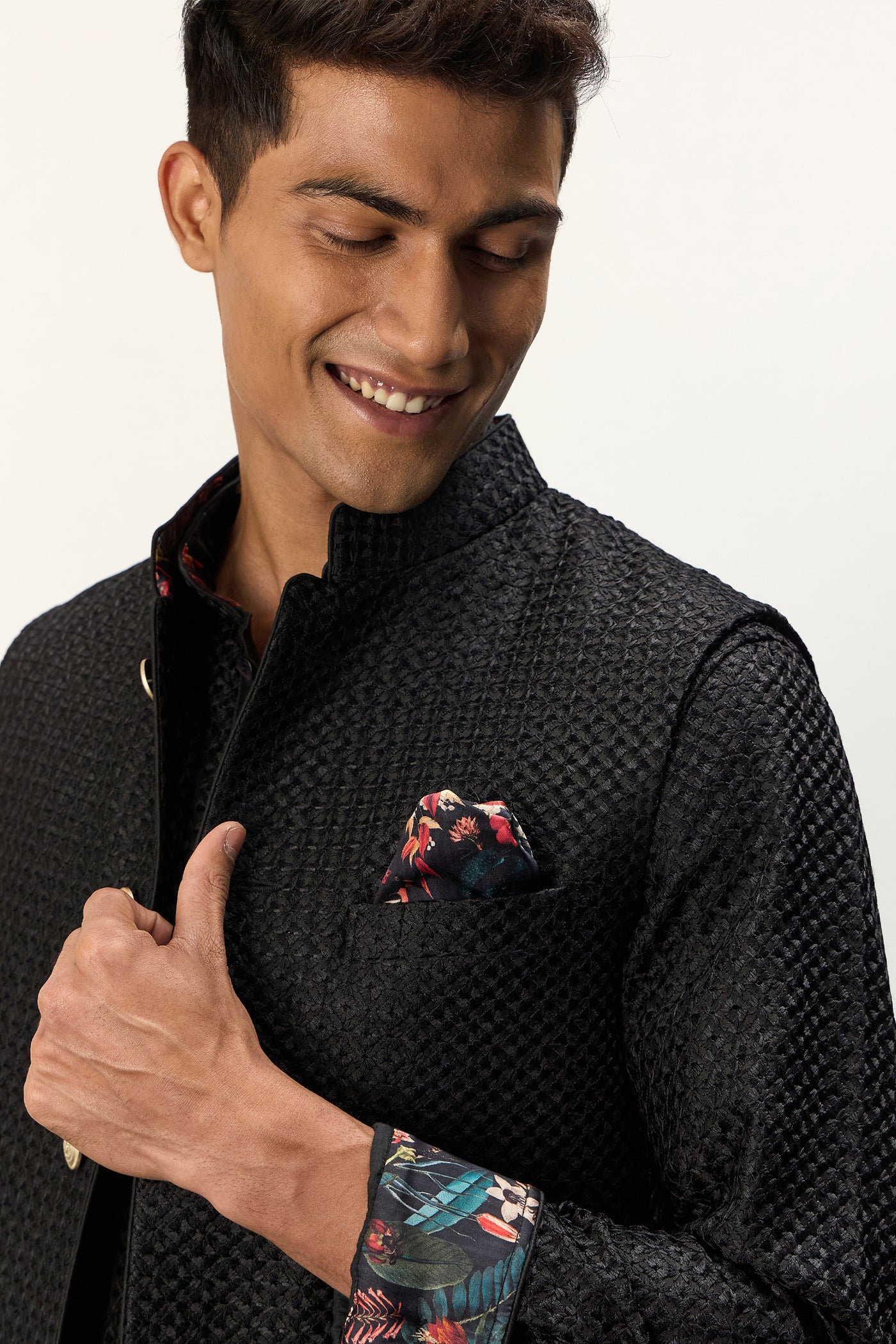 Arjan Dugal Inara Nehru Jacket Set indian designer wear online shopping melange singapore