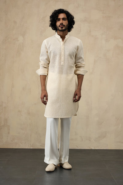 Arjan Dugal Star Straight Kurta Set indian designer wear online shopping melange singapore