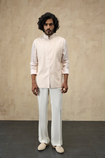 Arjan Dugal Vertical Dori Nehru Jacket Set indian designer wear online shopping melange singapore