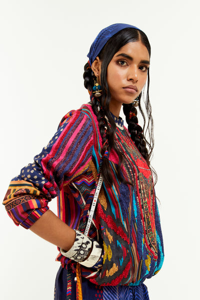 Aseem Kapoor Zahra Multi Sweatshirt Set indian designer wear online shopping melange singapore