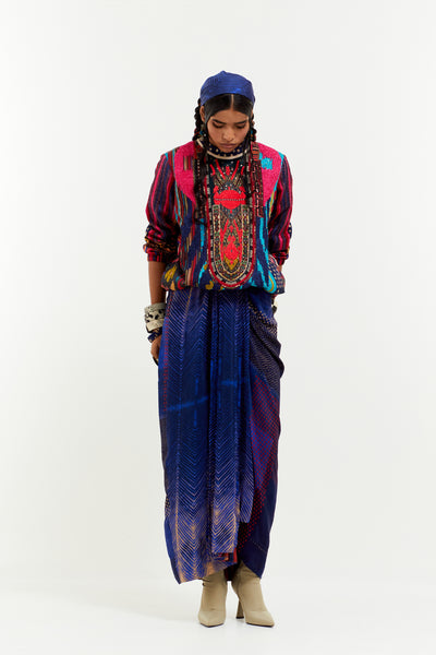 Aseem Kapoor Zahra Multi Sweatshirt Set indian designer wear online shopping melange singapore