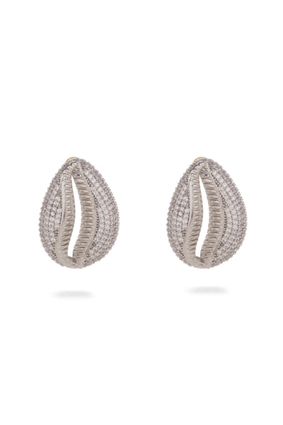 Bansri Mehta Irina Studded Seashell Earring indian designer wear online shopping melange singapore