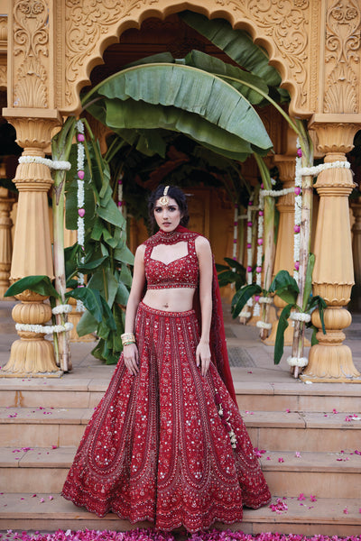 Buy Grey Raw Silk Lehenga Online - Latest Collection with Prices