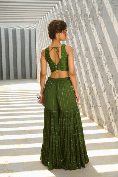 Chamee and Palak Aura Flared Pants Set indian designer wear online shopping melange singapore