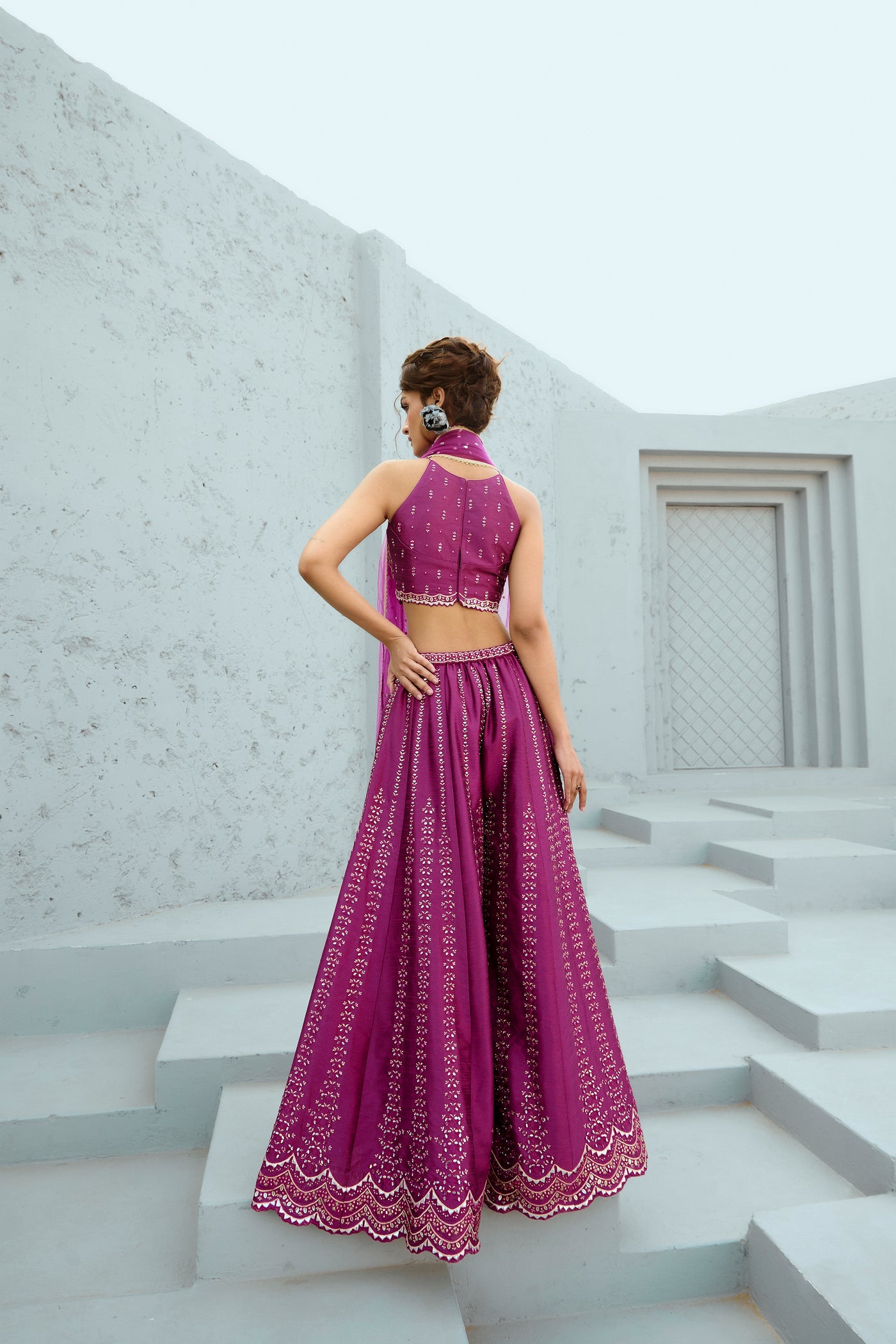 Chamee and Palak Carina Flared Pants Set indian designer wear online shopping melange singapore