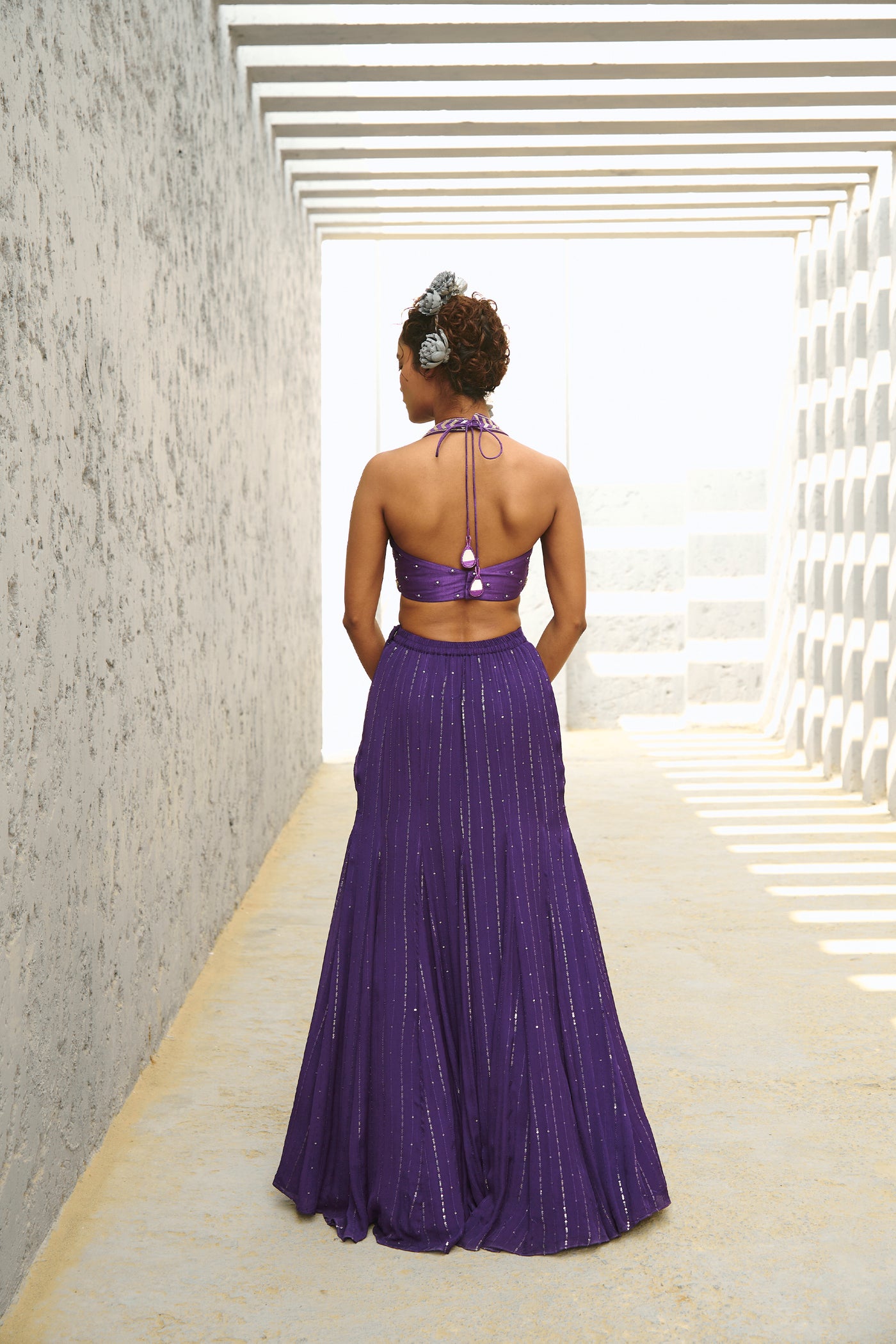 Chamee and Palak Galaxy Mermaid Skirt indian designer wear online shopping melange singapore