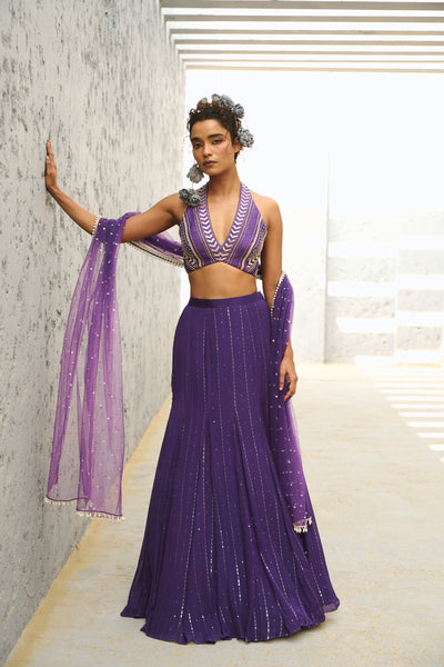 Chamee and Palak Galaxy Mermaid Skirt indian designer wear online shopping melange singapore