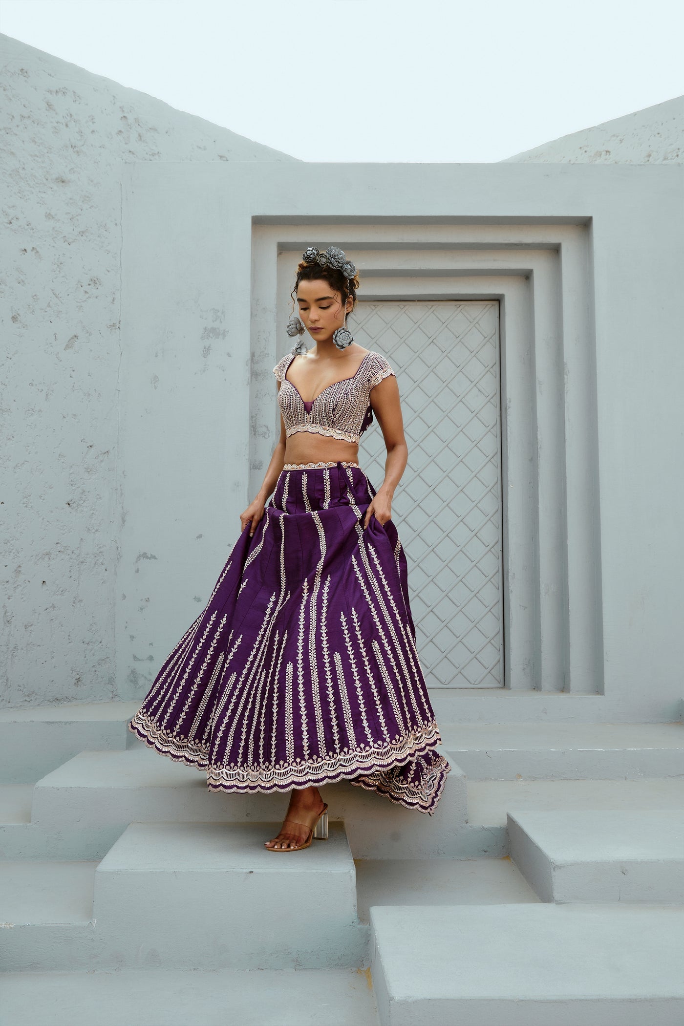 Chamee and Palak Juliet Skirt indian designer wear online shopping melange singapore