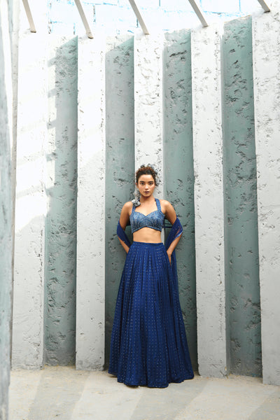 Chamee and Palak Stella Ruched Skirt indian designer wear online shopping melange singapore