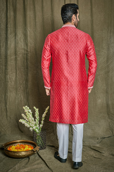 Empaar Geometric Kurta Set indian designer wear online shopping melange singapore