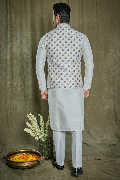 Empaar Spun Silk Kurta Set indian designer wear online shopping melange singapore