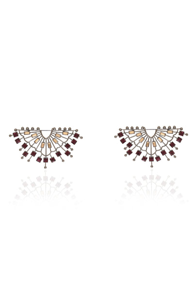 Esme Cosmic Cadence Earring Violet indian designer wear online shopping melange singapore