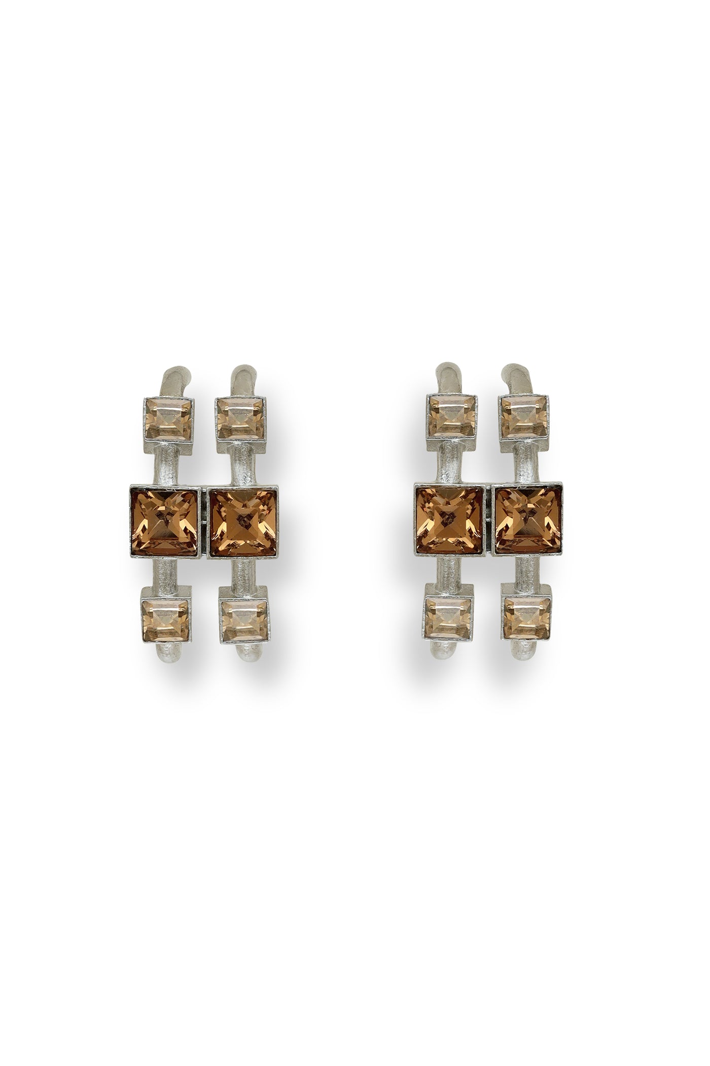 Esme Crismson Cascade Earring Silver indian designer wear online shopping melange singapore