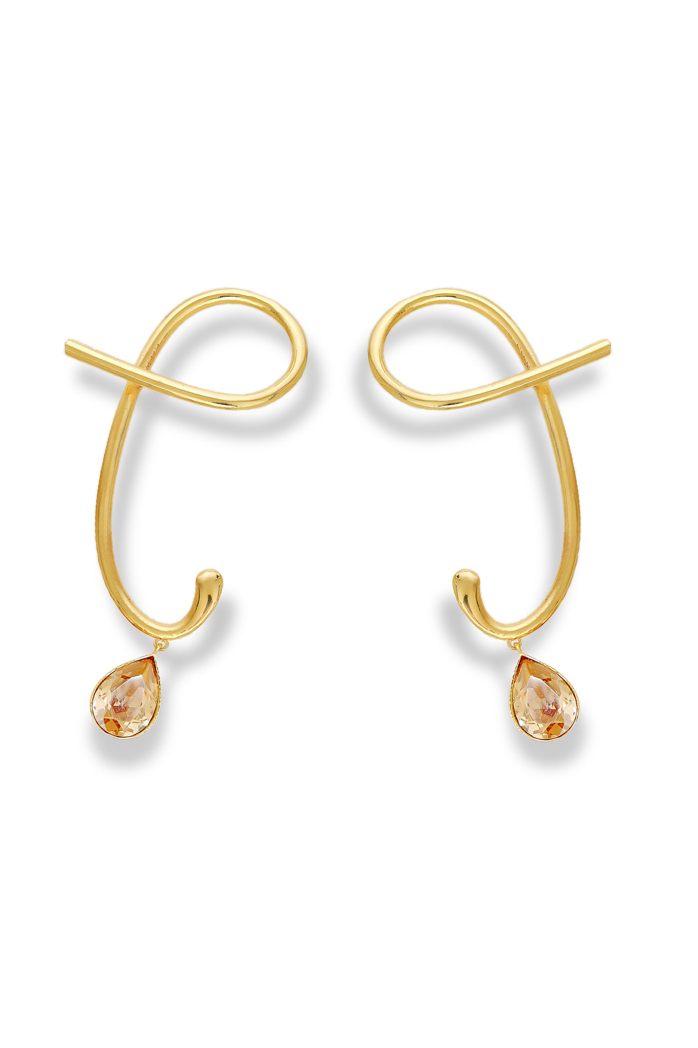 Esme Eternal Echo Earring Golden indian designer wear online shopping melange singapore