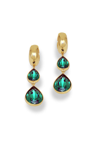 Esme Forever Yours Earring Emerald Green indian designer wear online shopping melange singapore