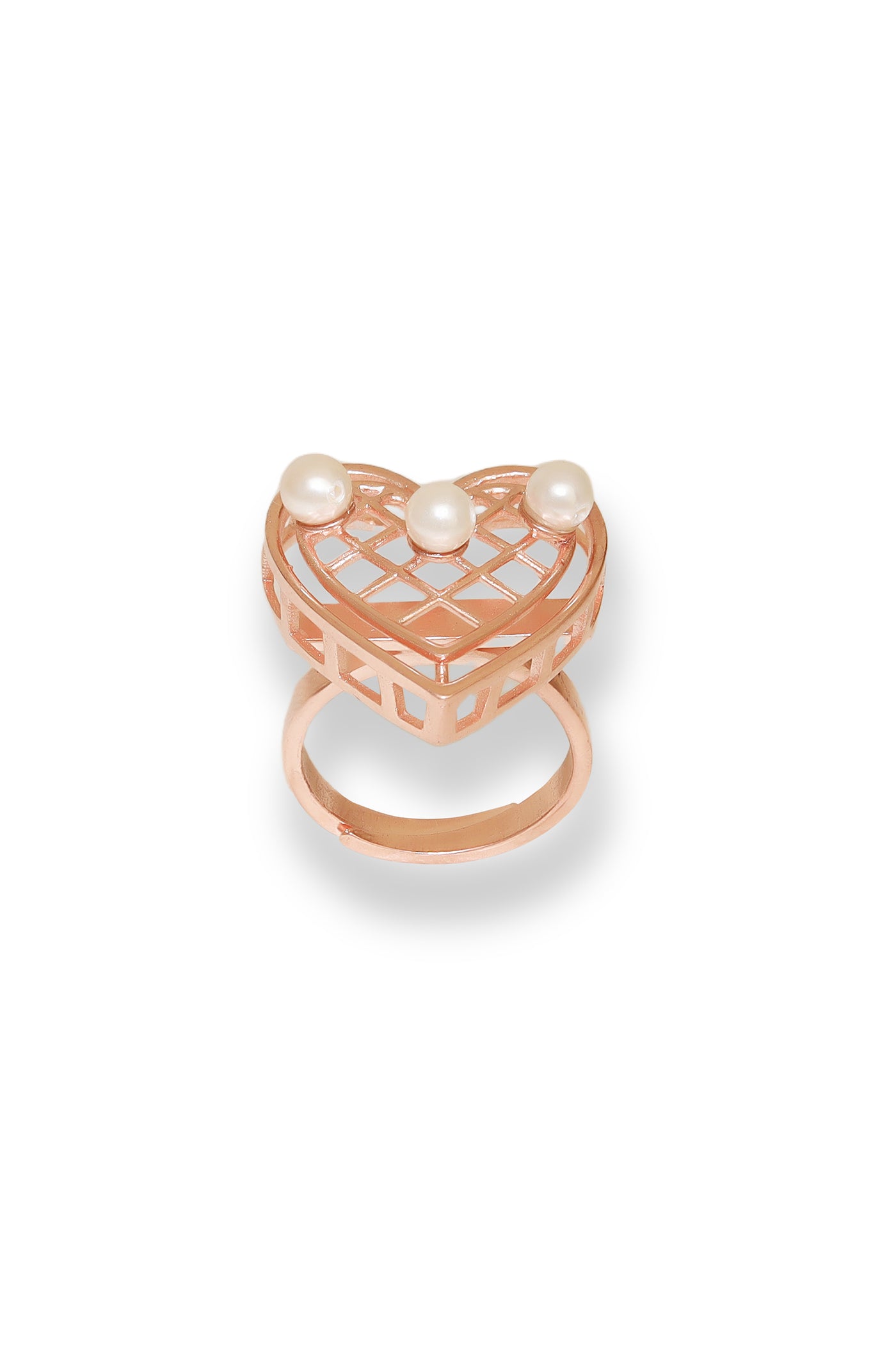 Esme Heartbeat Hue Ring Rosegold indian designer wear online shopping melange singapore