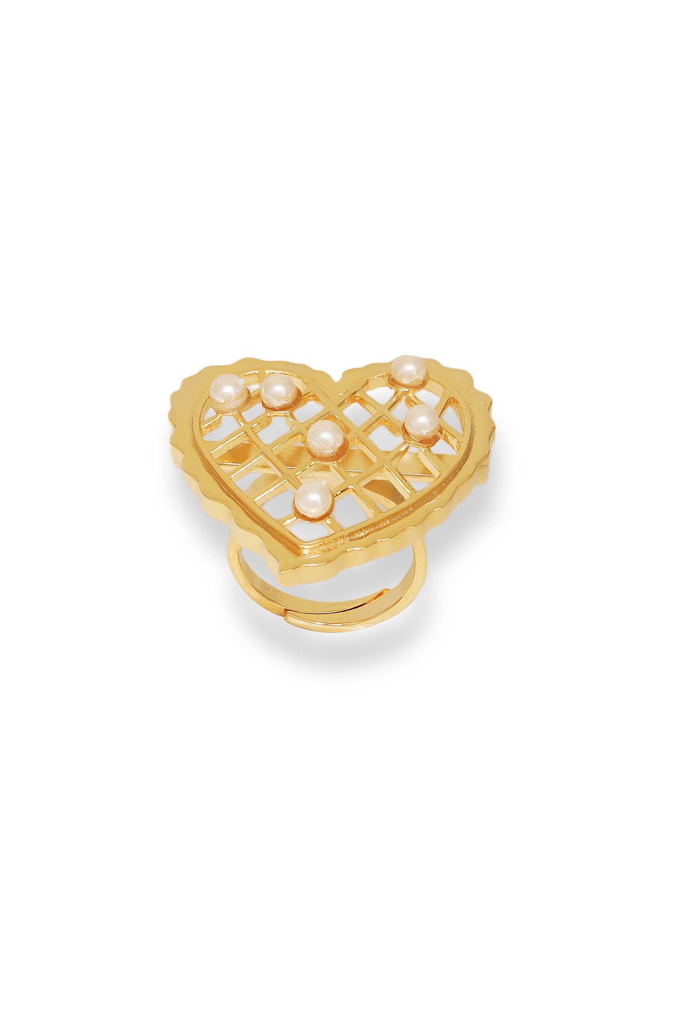 Esme Loves Vow Ring Golden indian designer wear online shopping melange singapore