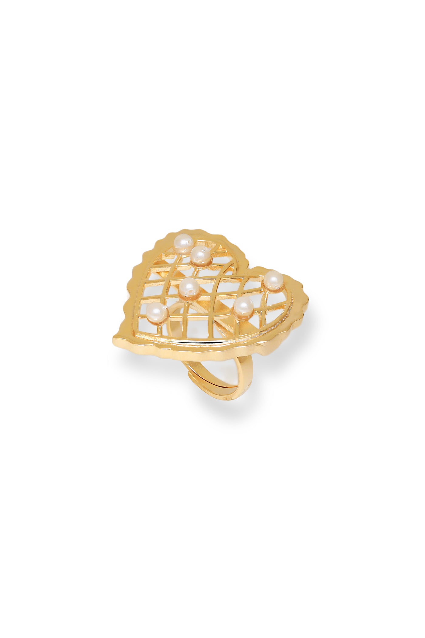 Esme Loves Vow Ring Golden indian designer wear online shopping melange singapore