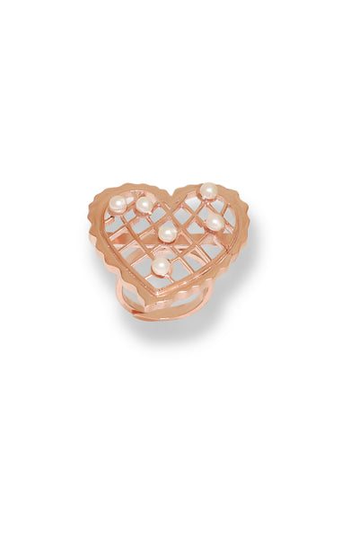 Esme Loves Vow Ring Rosegold indian designer wear online shopping melange singapore