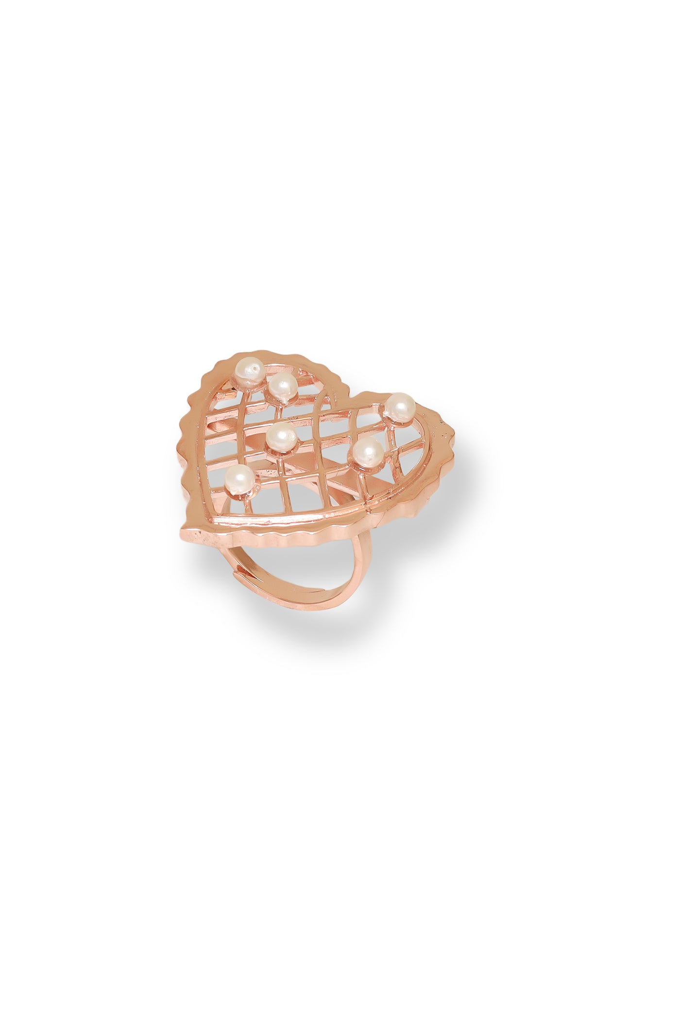 Esme Loves Vow Ring Rosegold indian designer wear online shopping melange singapore