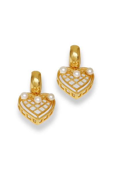 Esme Melodic Muse Earring Golden indian designer wear online shopping melange singapore