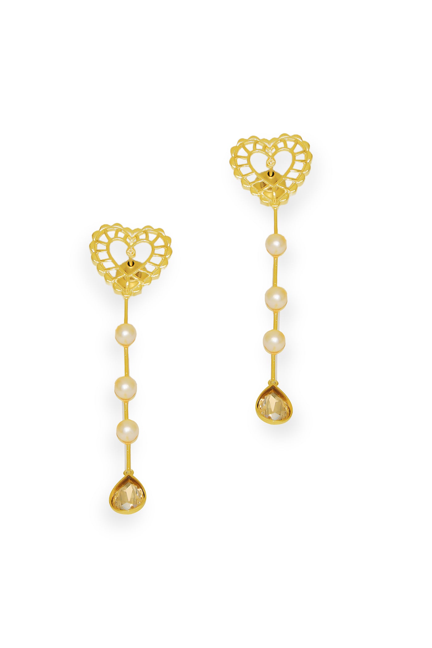 Esme Sweet Serenade Earring Golden indian designer wear online shopping melange singapore